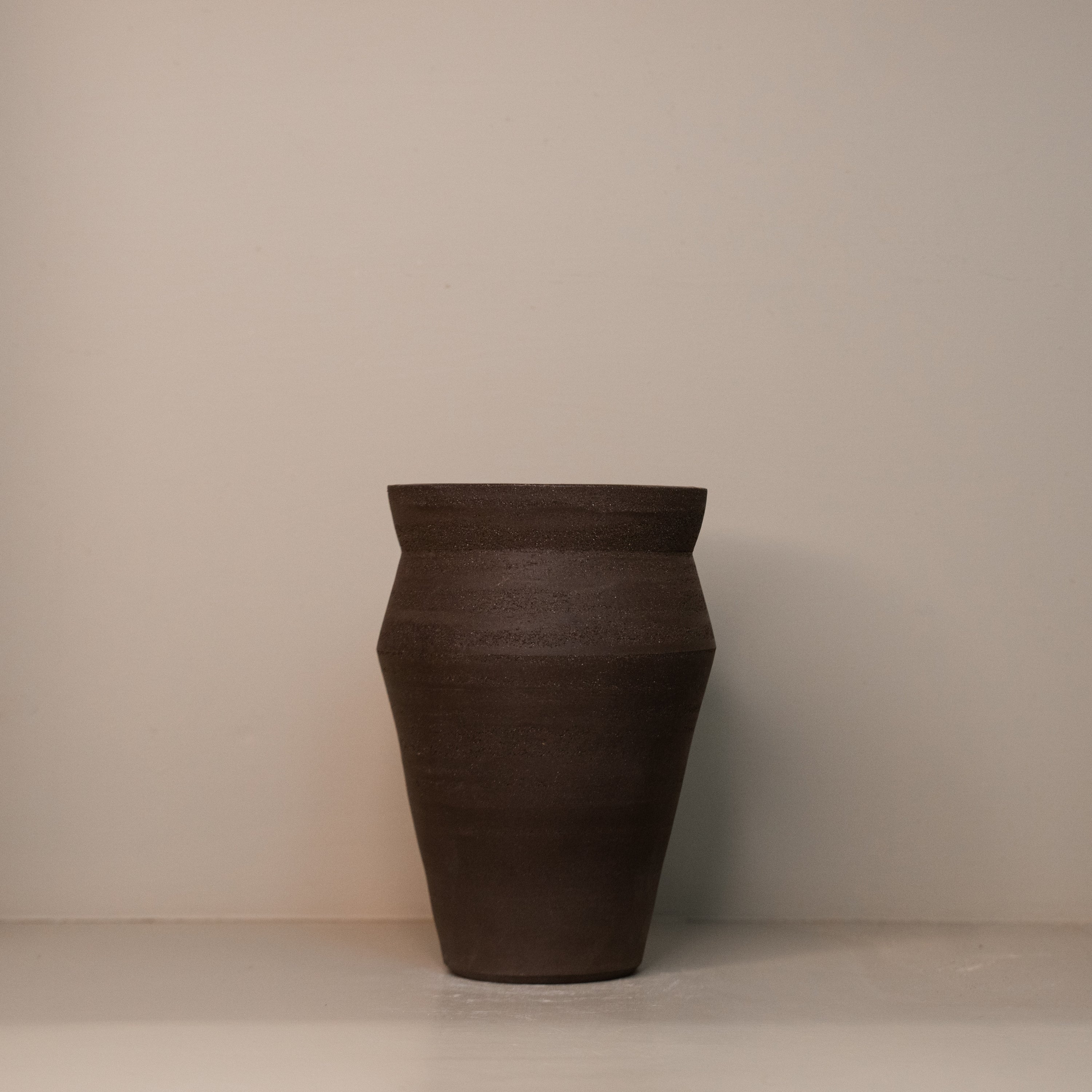 Brown Angle Vase